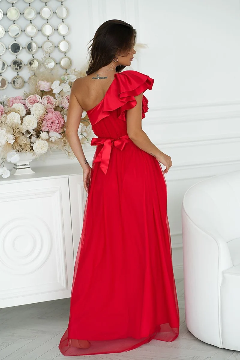 Robe de soirée chic longue en tulle