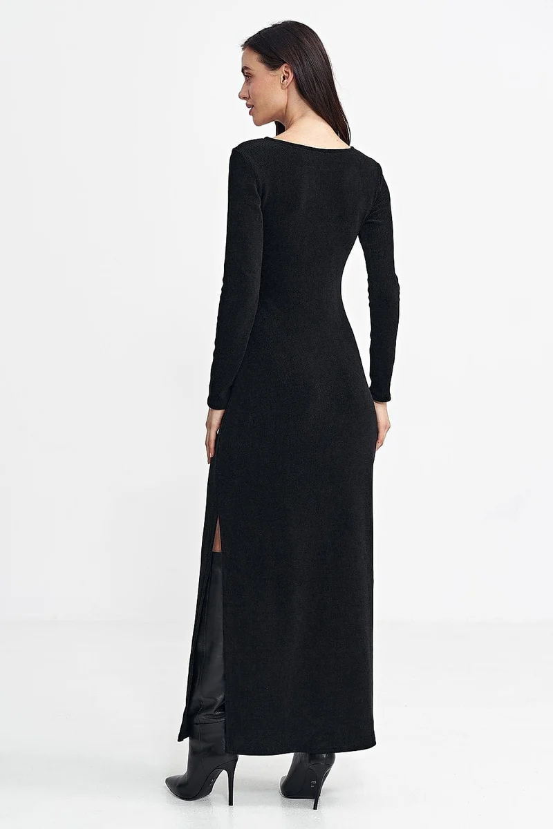 Robe casual longue fendue