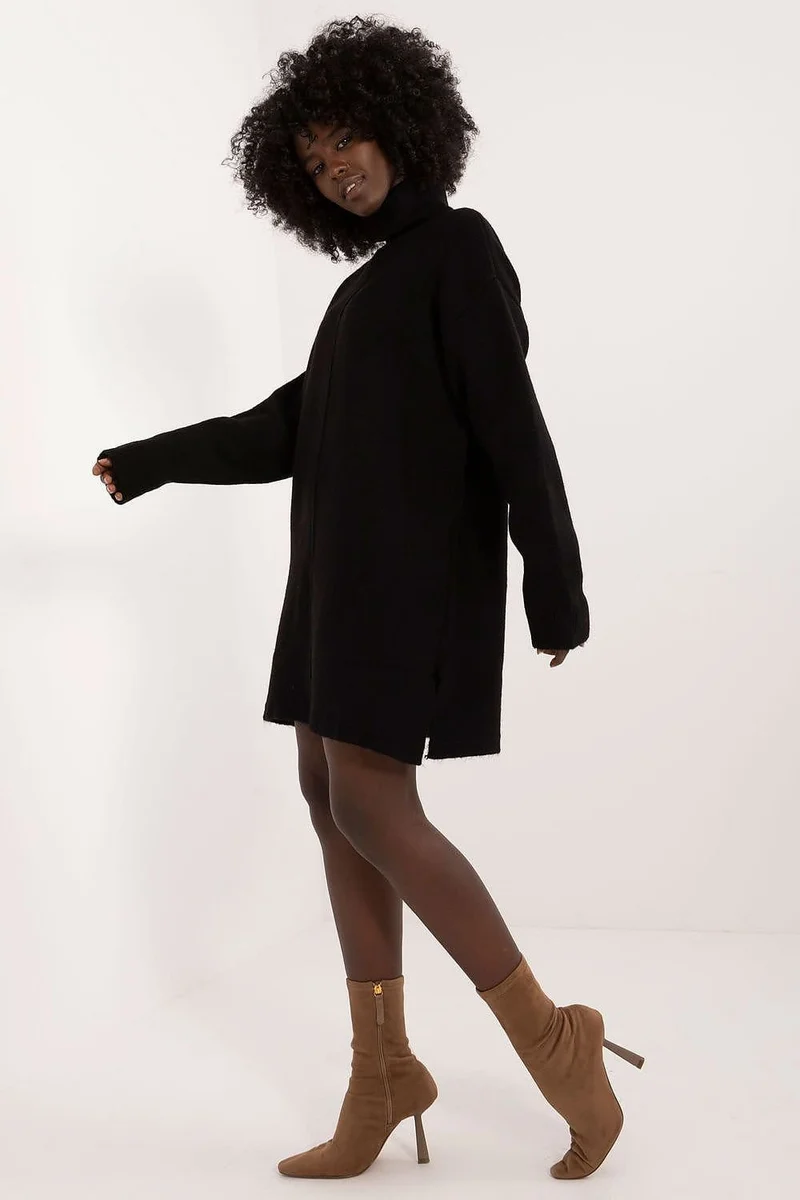 Robe pull hiver femme mi-longue