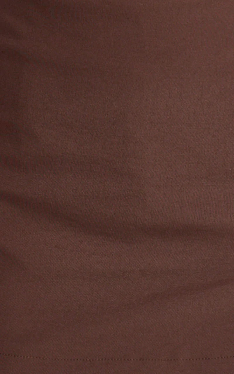 Paloma Skort - High Waisted Thigh Split Mini Skort in Chocolate