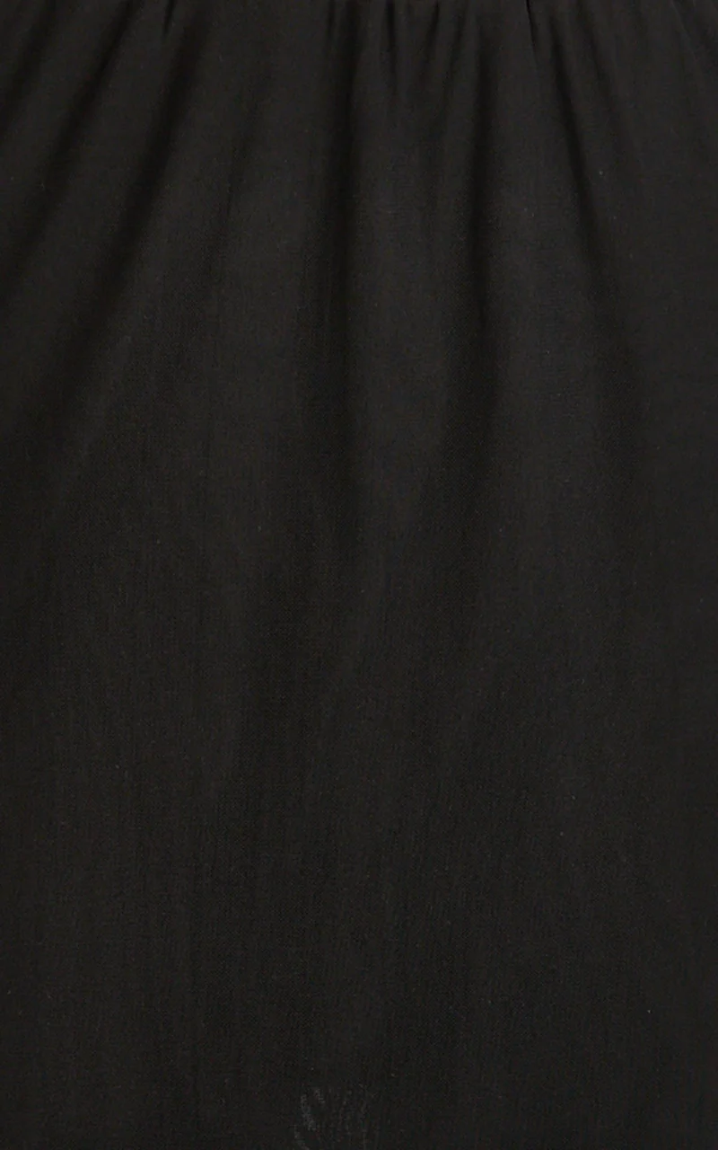 Arabella Maxi Skirt - Sheer with Lace Trim Skirt in Black