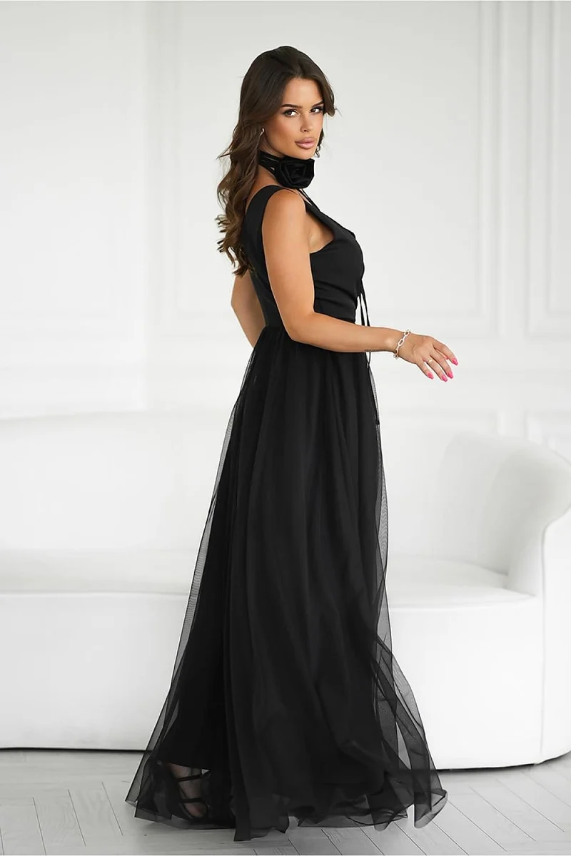 Robe de soirée chic sans manches