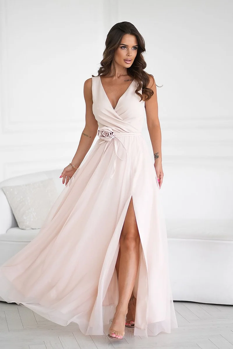 Robe de soirée chic sans manches