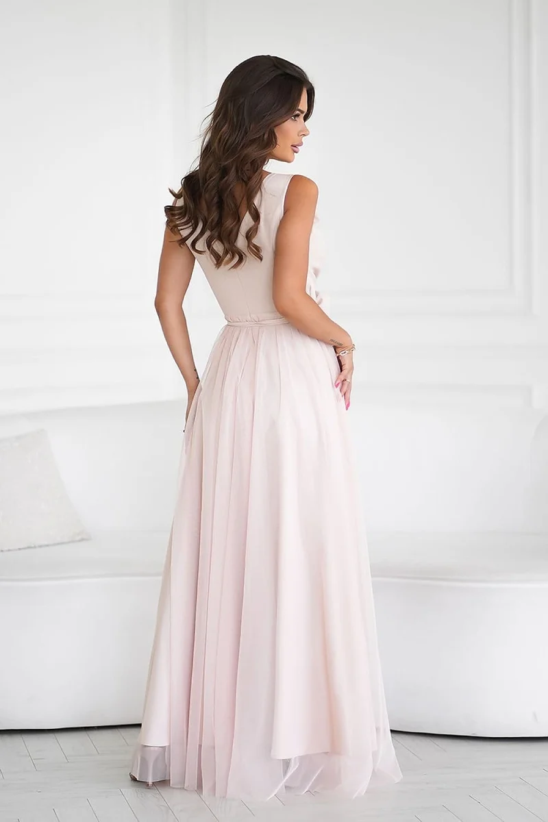 Robe de soirée chic sans manches