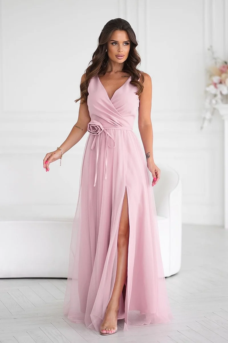 Robe de soirée chic sans manches