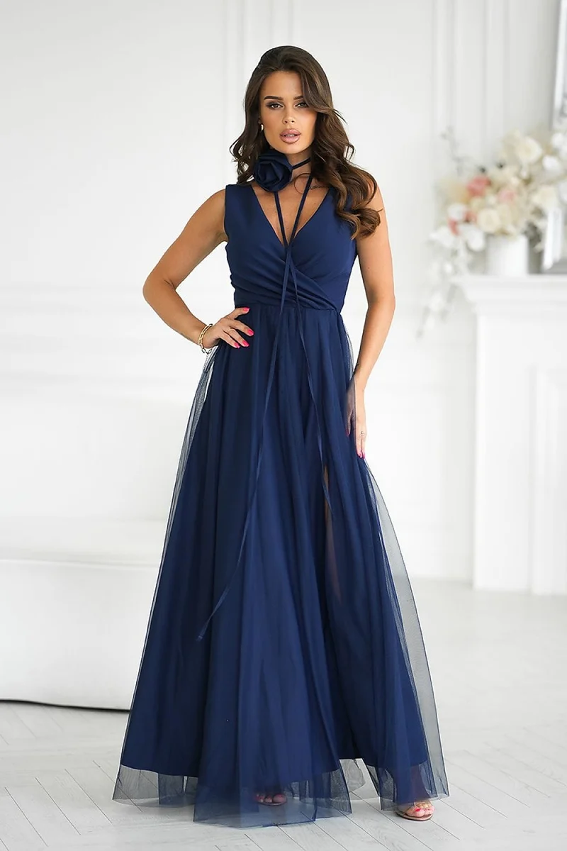 Robe de soirée chic sans manches