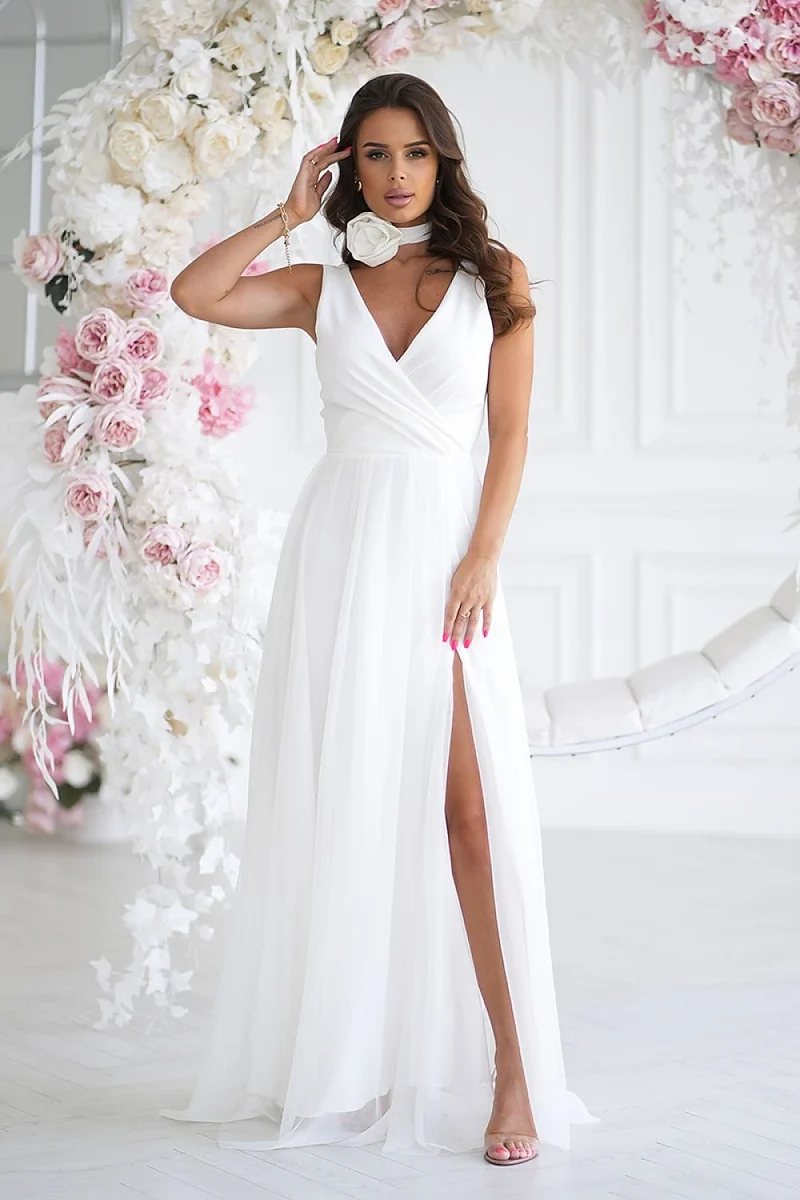 Robe de soirée chic sans manches