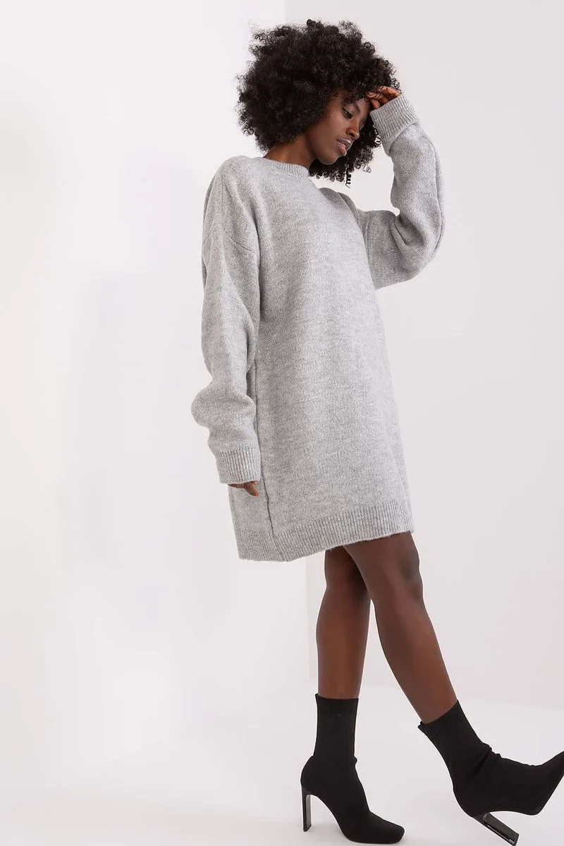 Robe pull casual manches longues