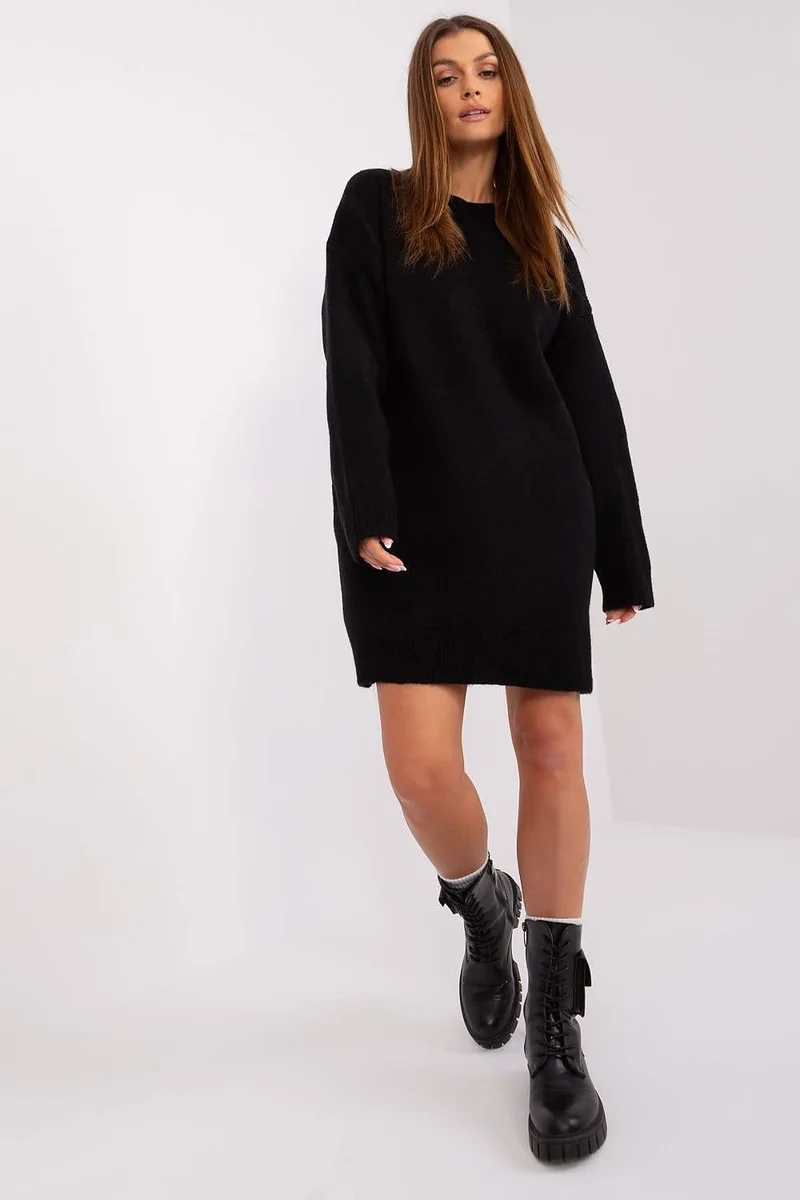 Robe pull casual manches longues