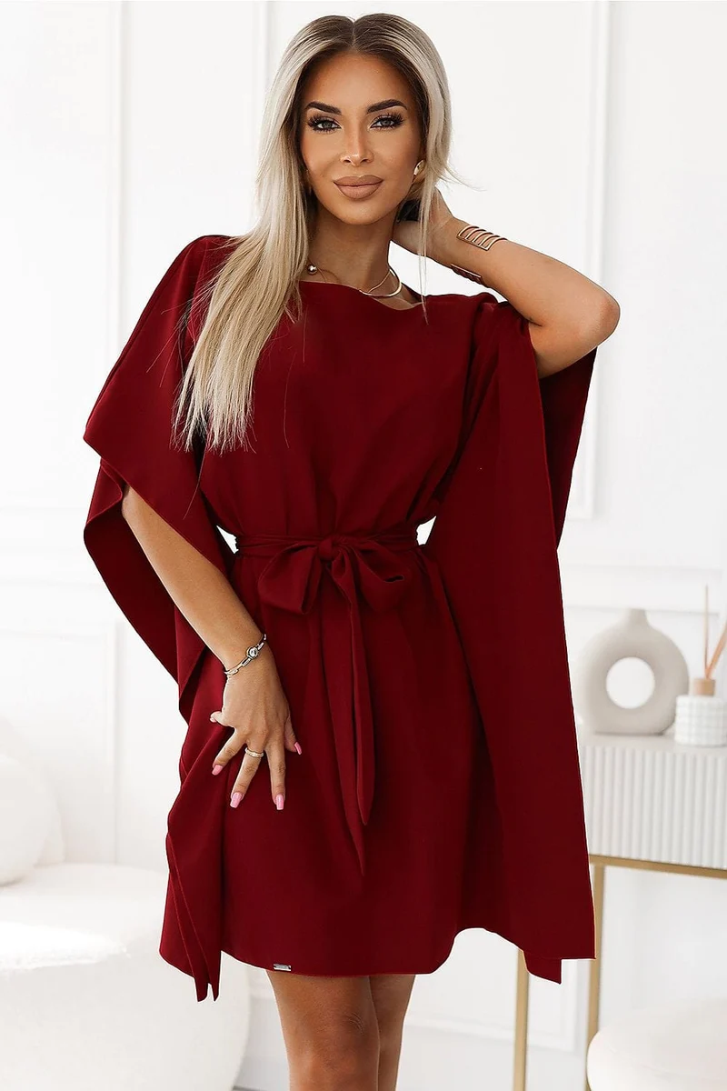 Robe de cocktail papillon courte