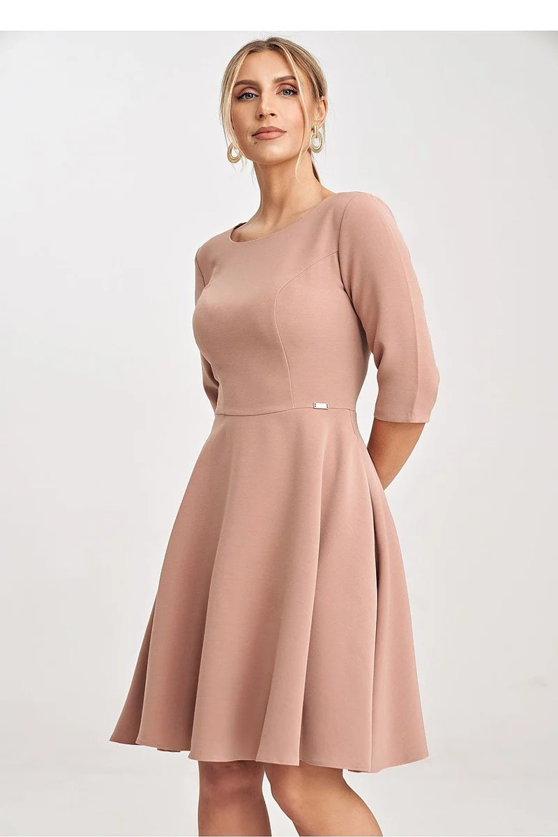 Robe habillée élégante manche longue