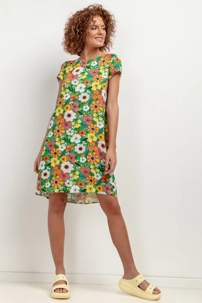 Robe d'été courte trapèze
