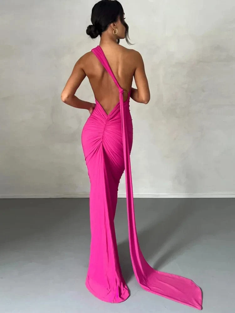 Robe longue dos nu chic