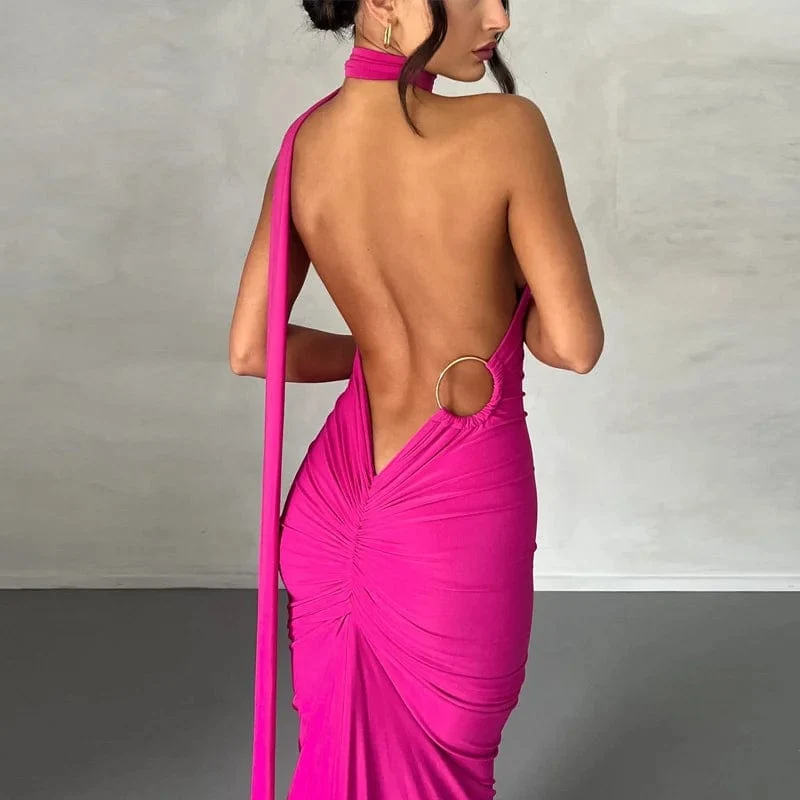 Robe longue dos nu chic