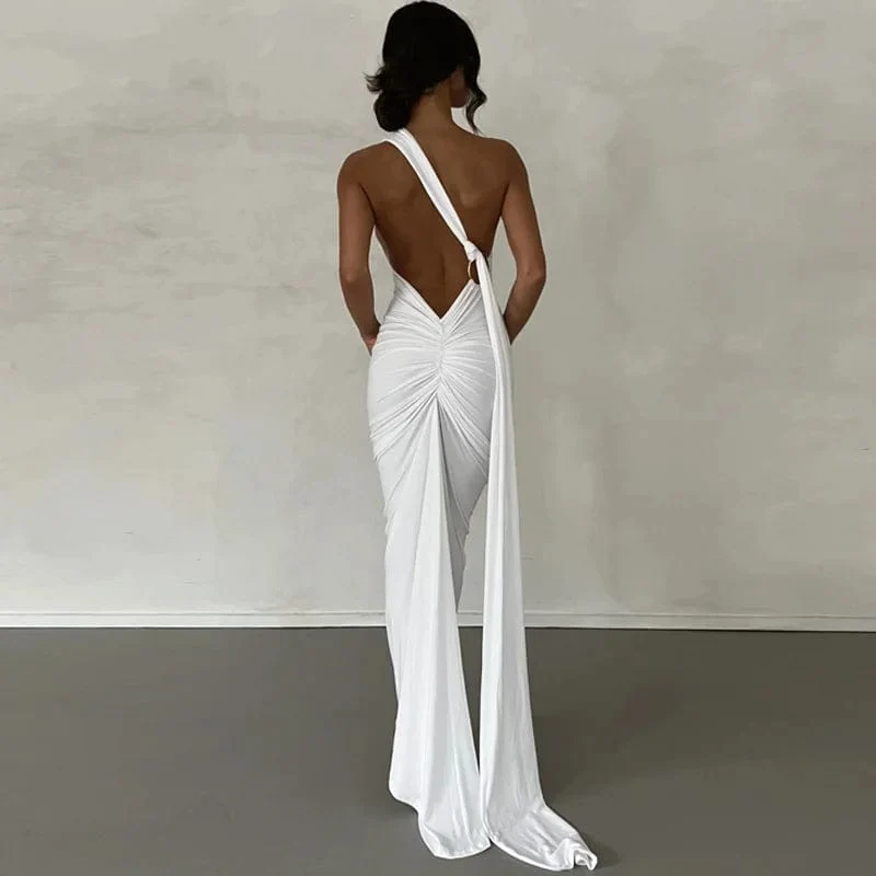 Robe longue dos nu chic