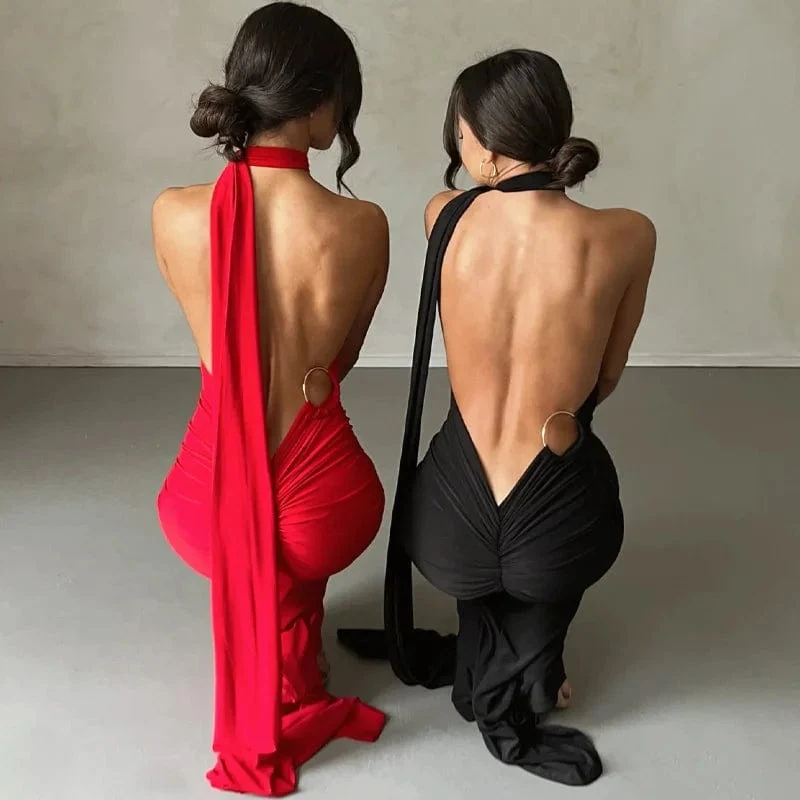Robe longue dos nu chic