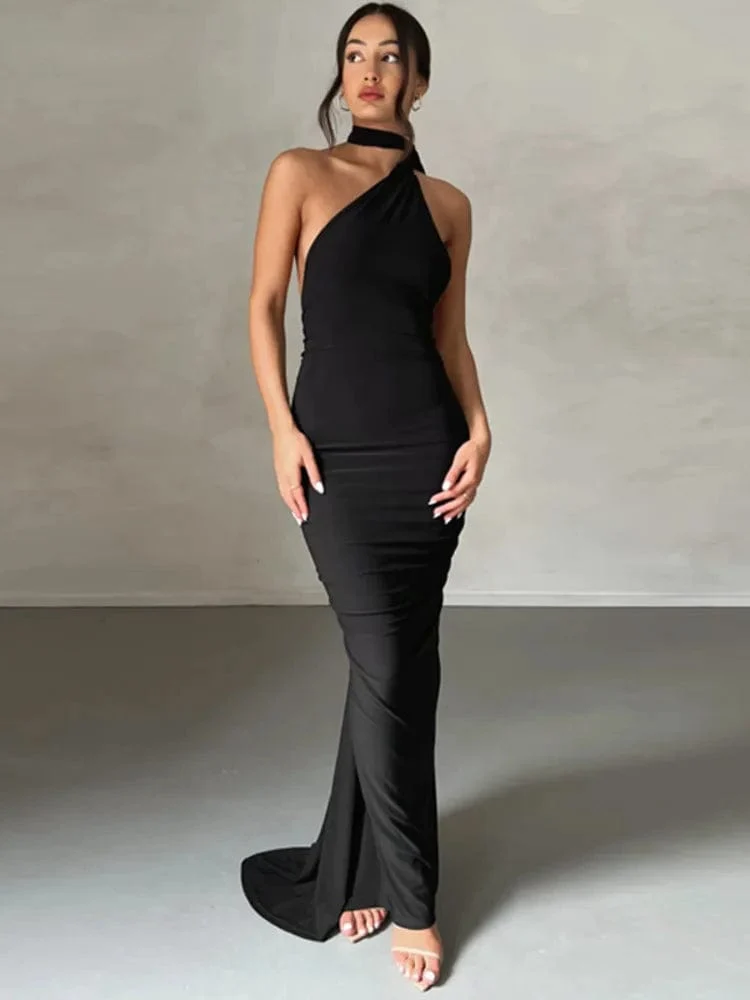 Robe longue dos nu chic