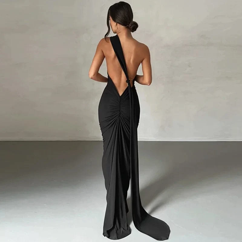 Robe longue dos nu chic