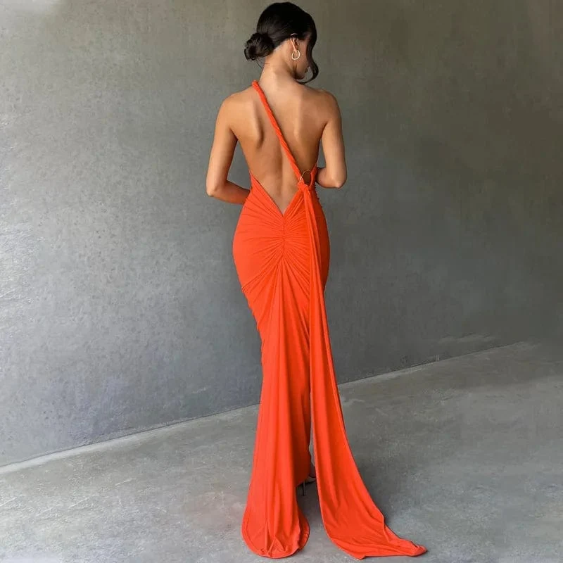 Robe longue dos nu chic