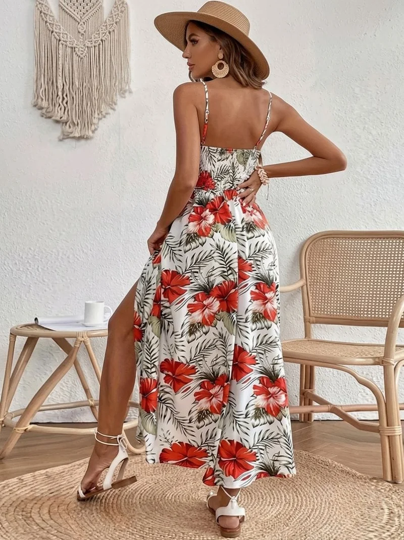 Robe longue bohème fleurie
