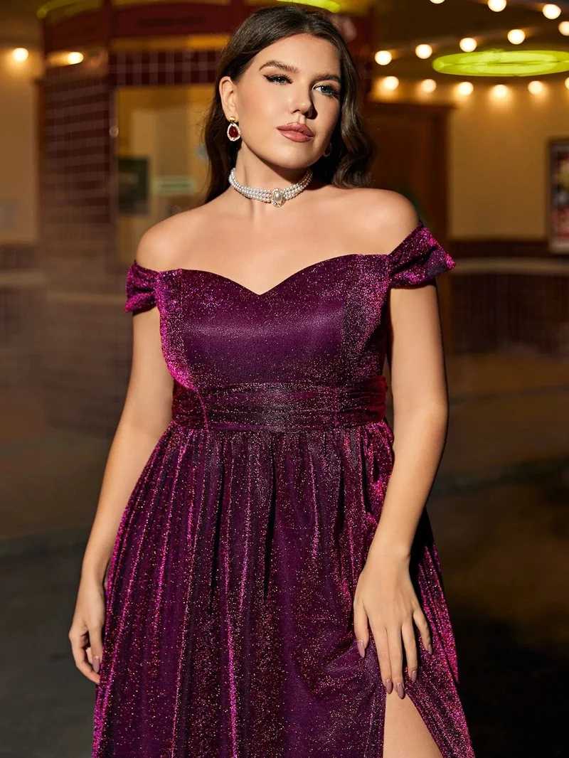 Robe de soirée sequin grande taille