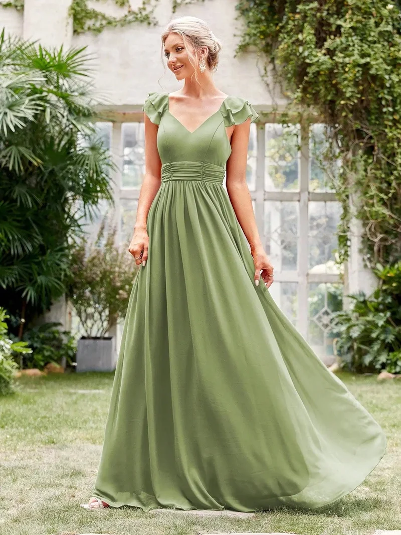 Robe demoiselle d'honneur terracotta