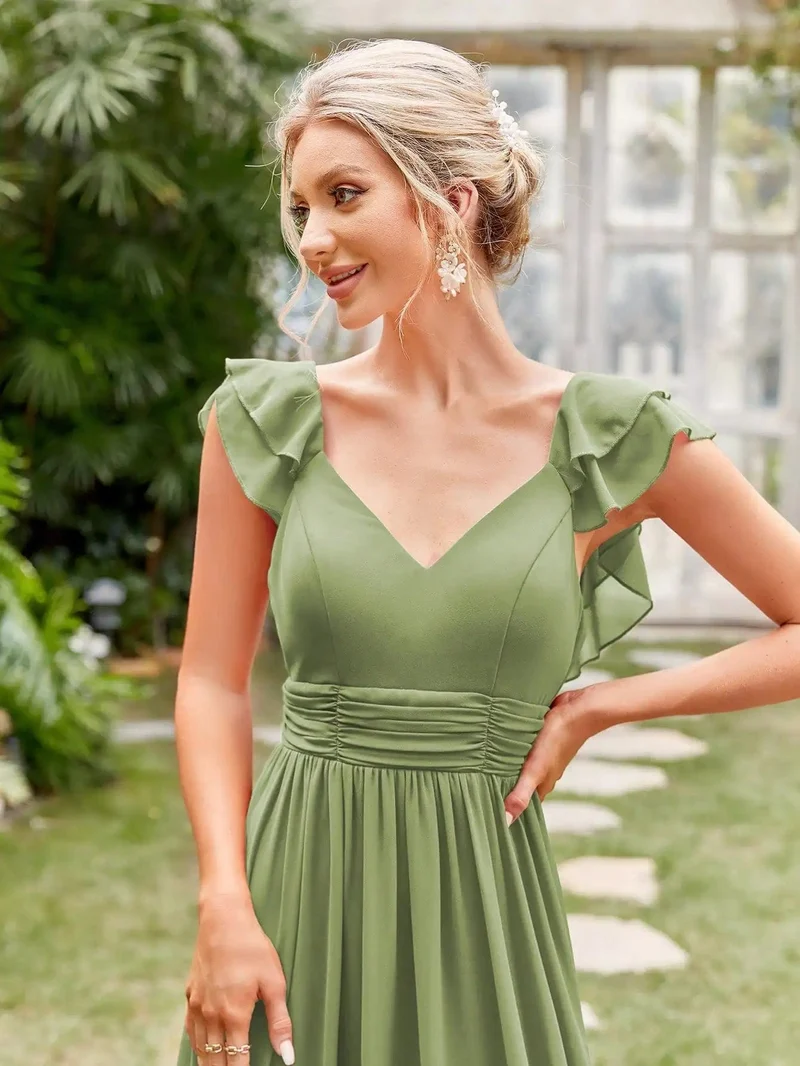 Robe demoiselle d'honneur terracotta