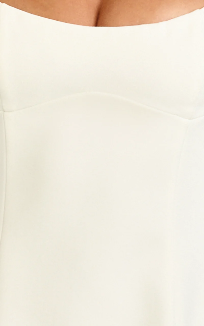 Aretha Mini Dress - Panel Dress in White