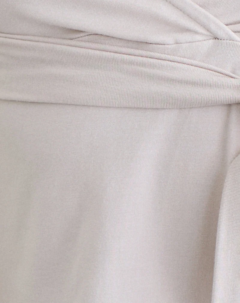 Haut croisé Elama, couleur « Cannoli Cream »