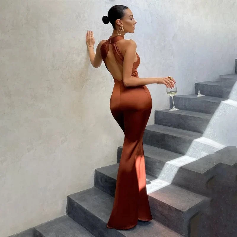Robe invitée de mariage terracotta chic