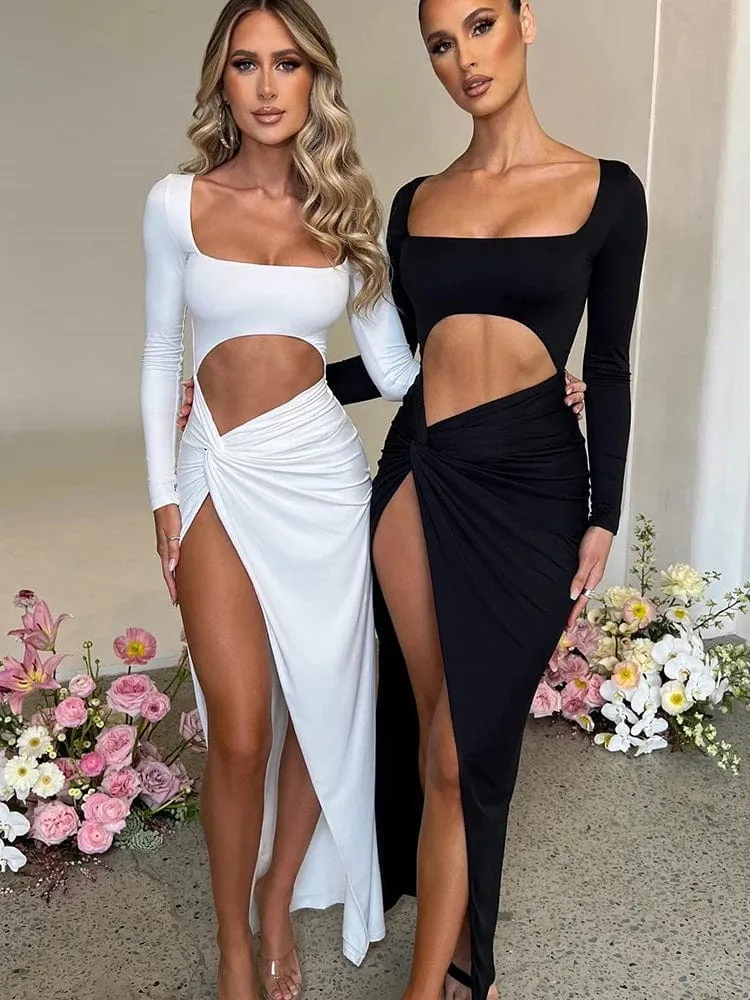 Robe longue fendue sexy