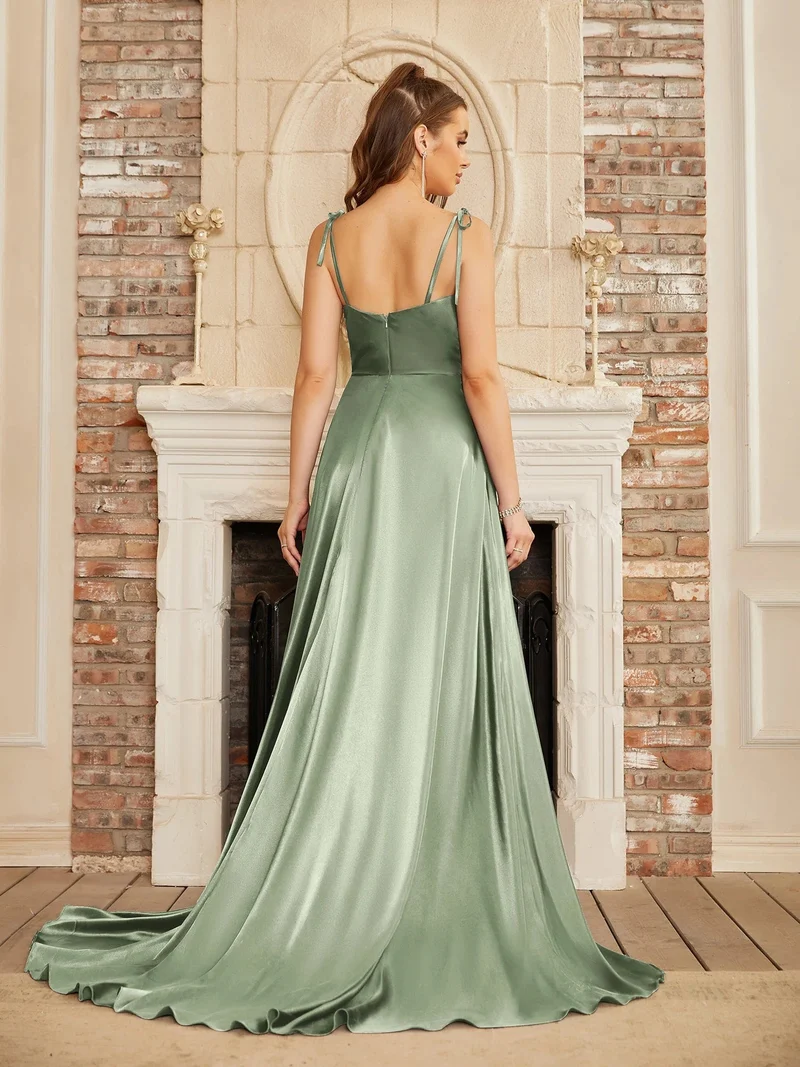 Robe longue invitée de mariage fendue