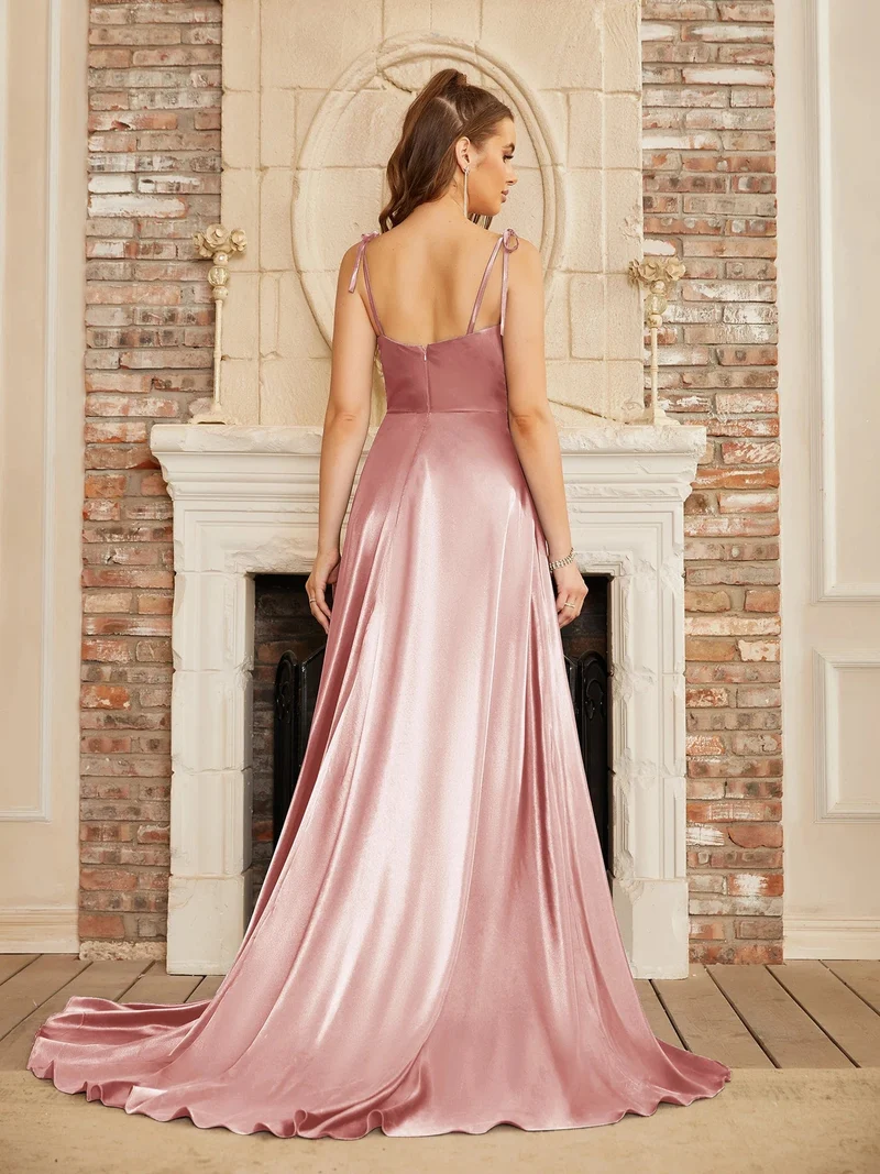 Robe longue invitée de mariage fendue
