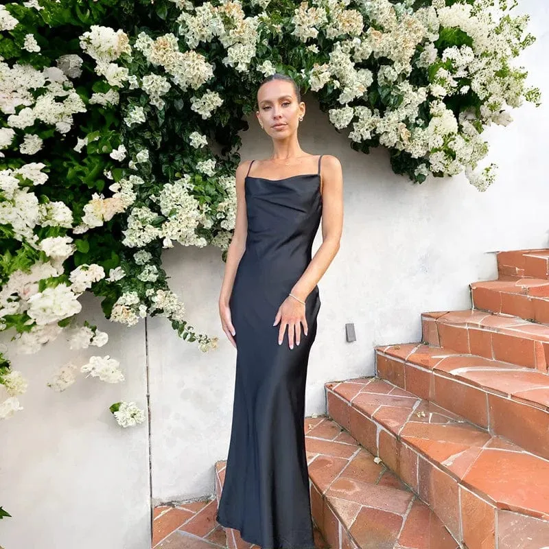 Robe demoiselle d'honneur en satin