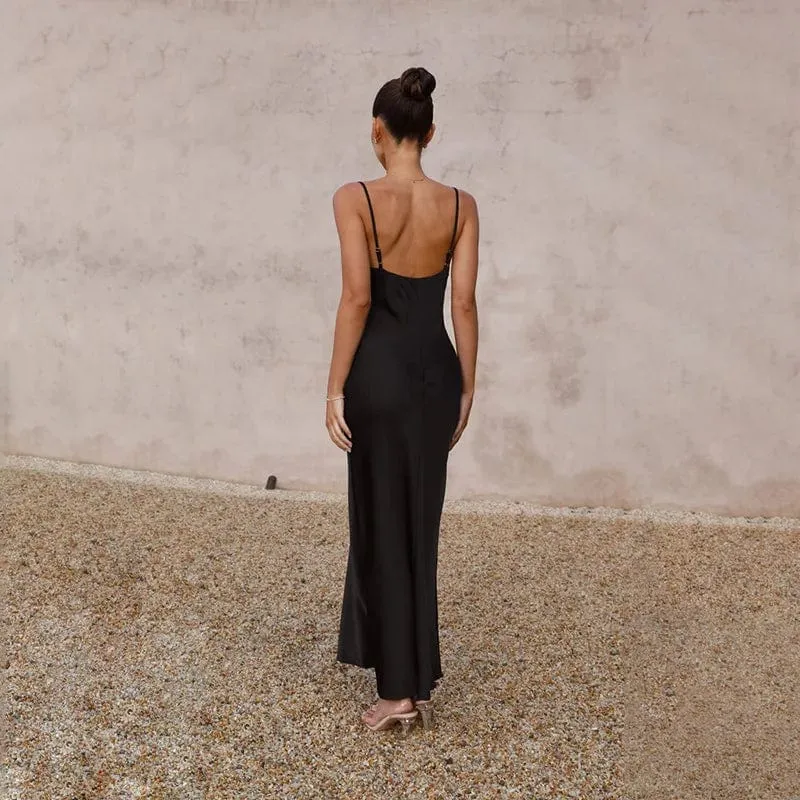 Robe demoiselle d'honneur en satin