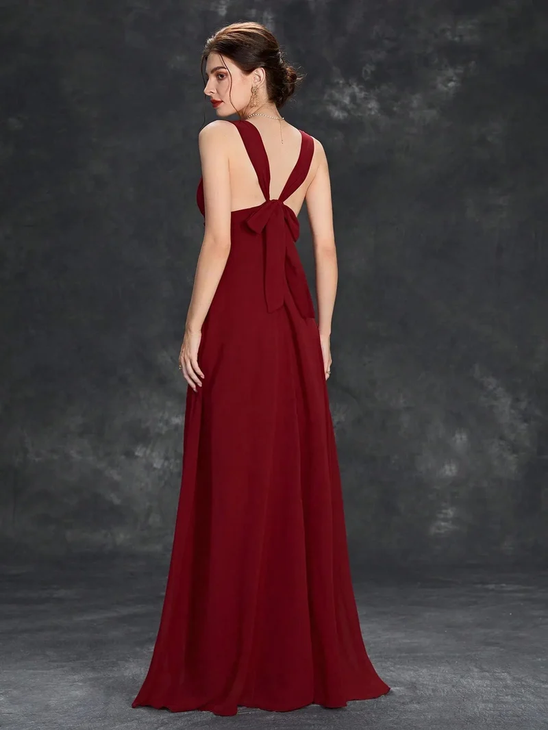 Robe demoiselle d'honneur beige crème