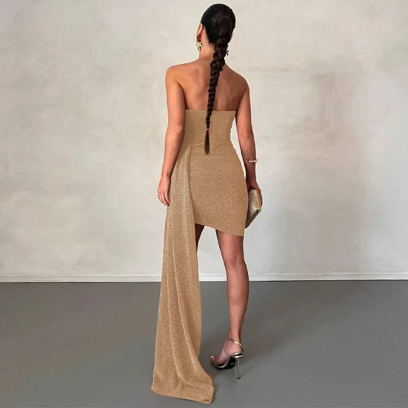 Robe de soirée chic épaules dénudées