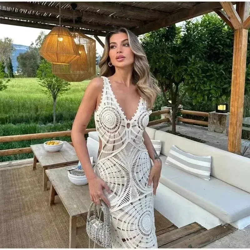 Robe bohème blanche été