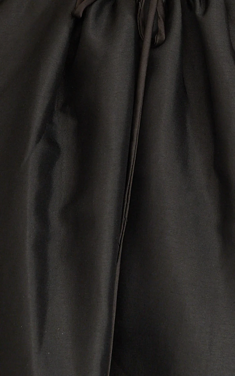 Louisa Maxi Dress - Boned Bodice Lace Up Back Dress in Black