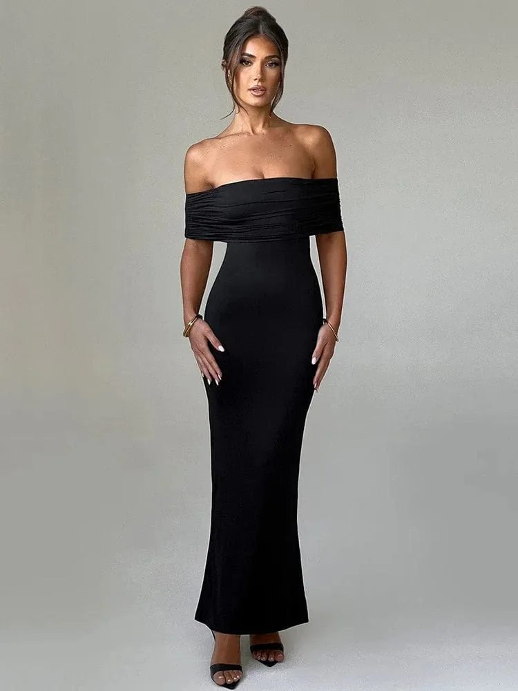 Robe de soirée dos nu en V
