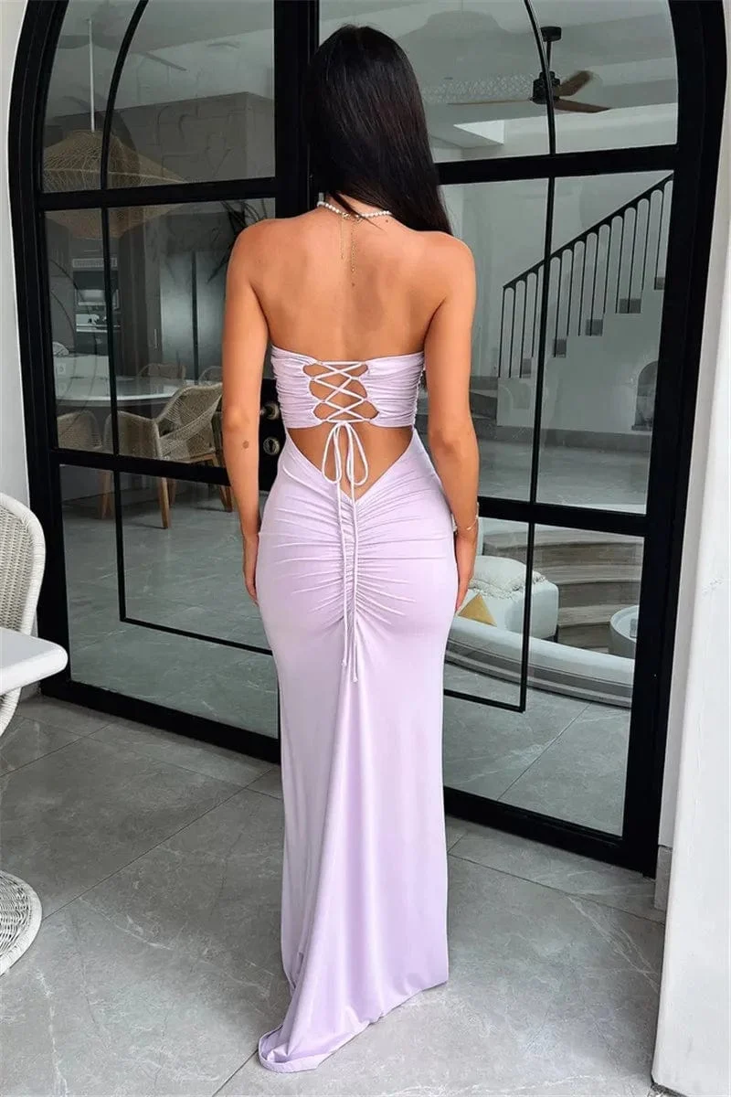 Robe de soirée chic dos nu