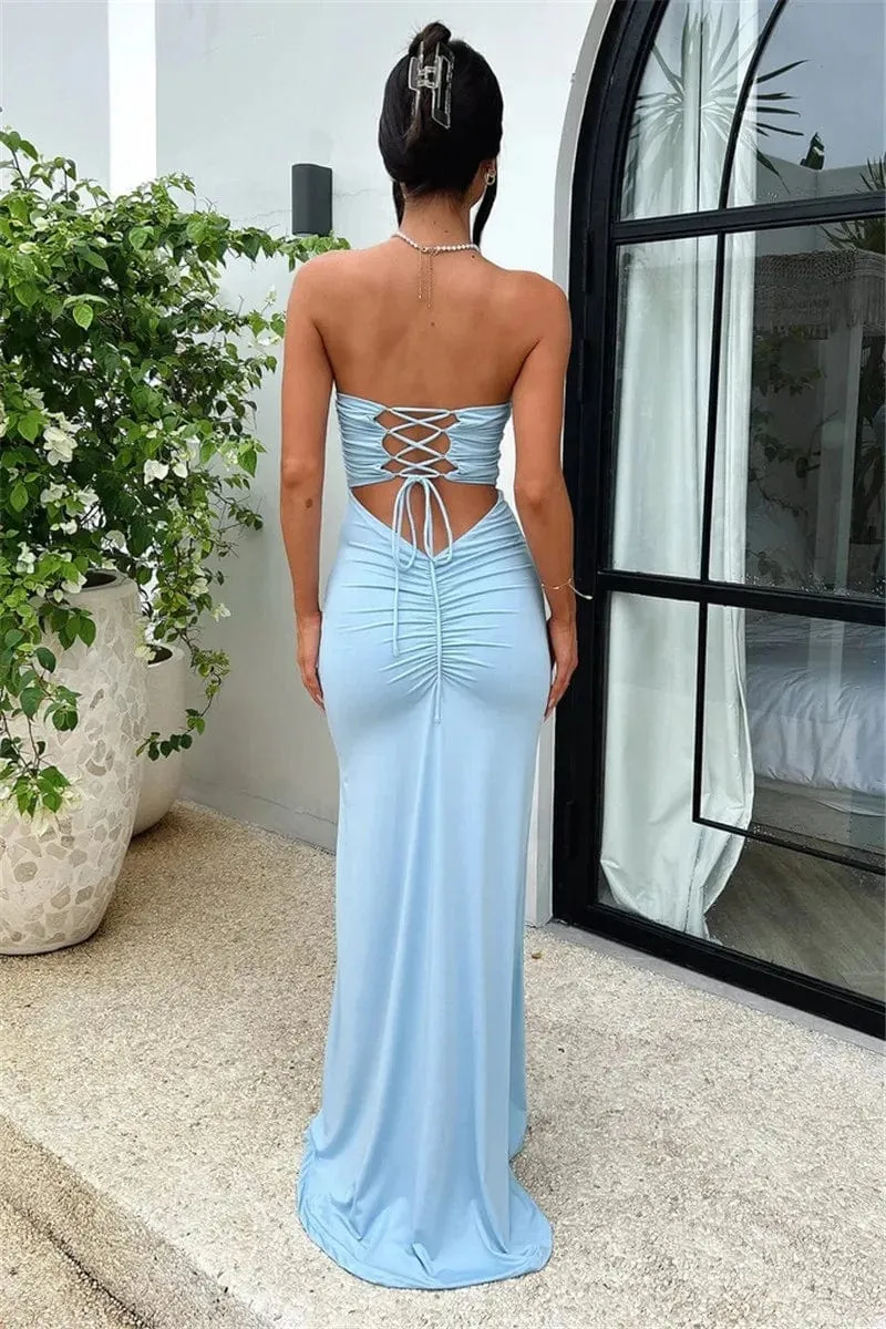 Robe de soirée chic dos nu