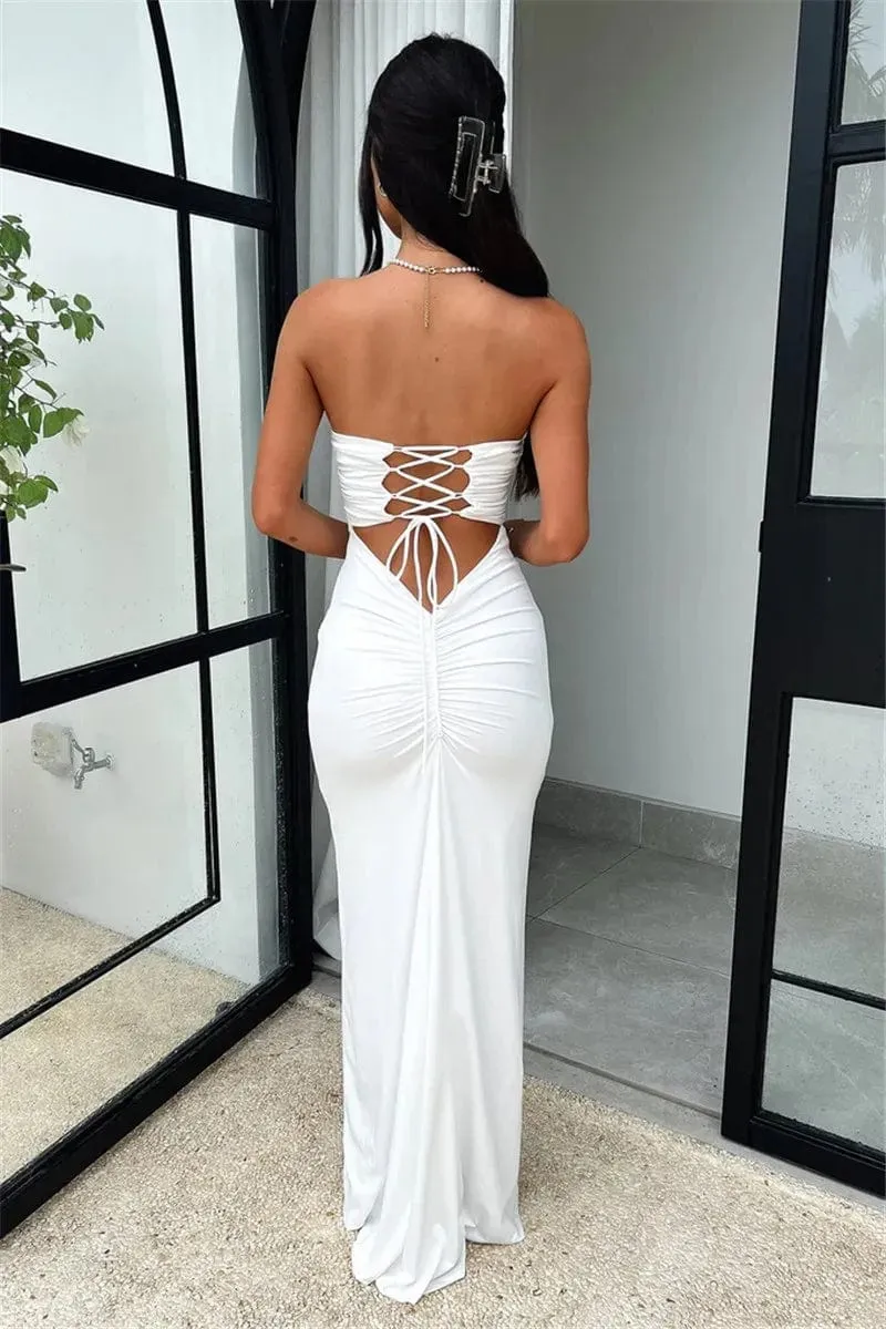 Robe de soirée chic dos nu