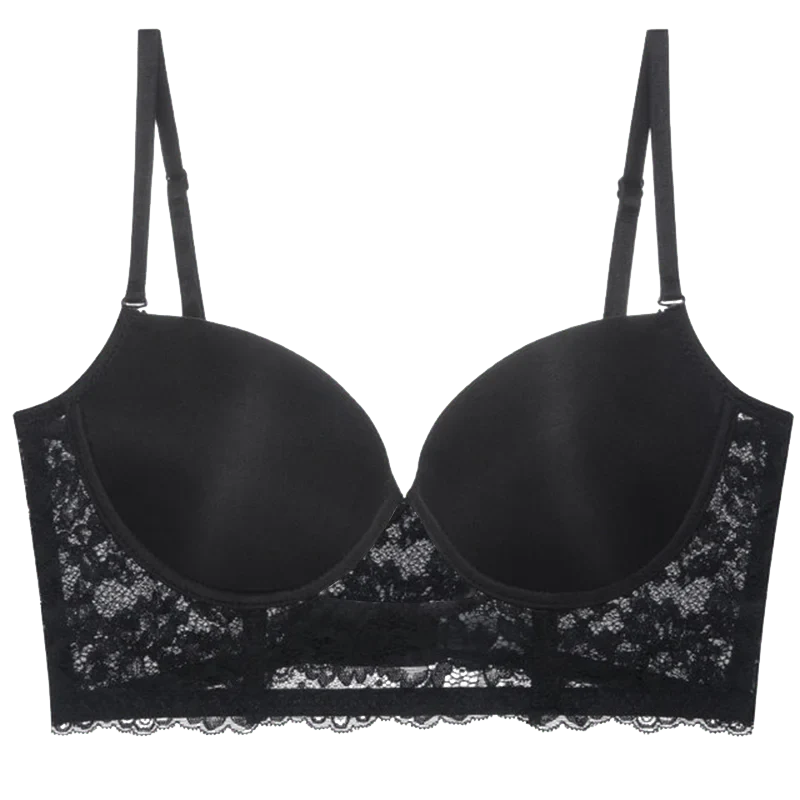 Soutien-gorge dos nu noir invisible en dentelle