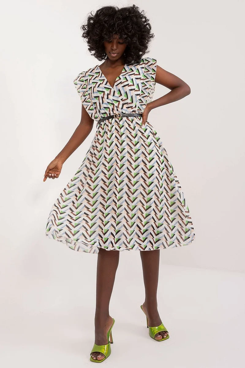 Robe d'été motif géométrique fluide