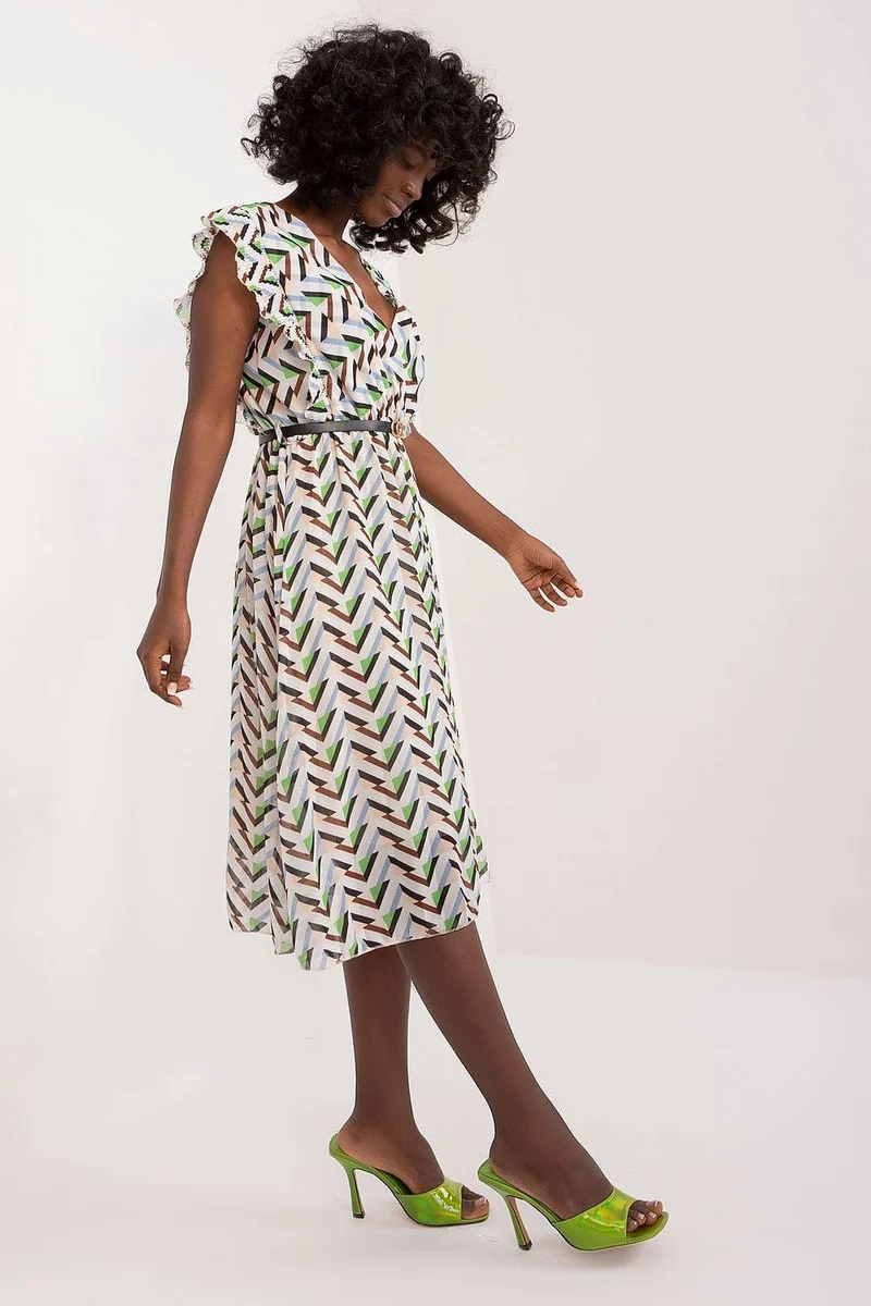 Robe d'été motif géométrique fluide