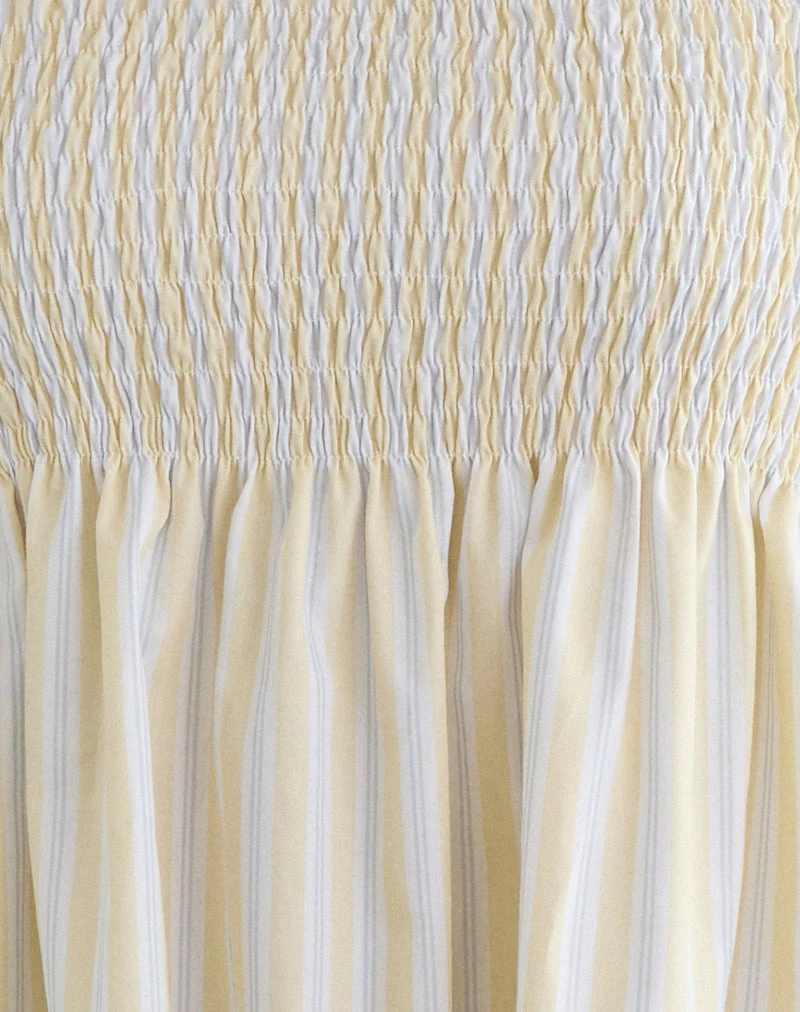 Haut Zerah à rayures « Candy Stripe » jaune