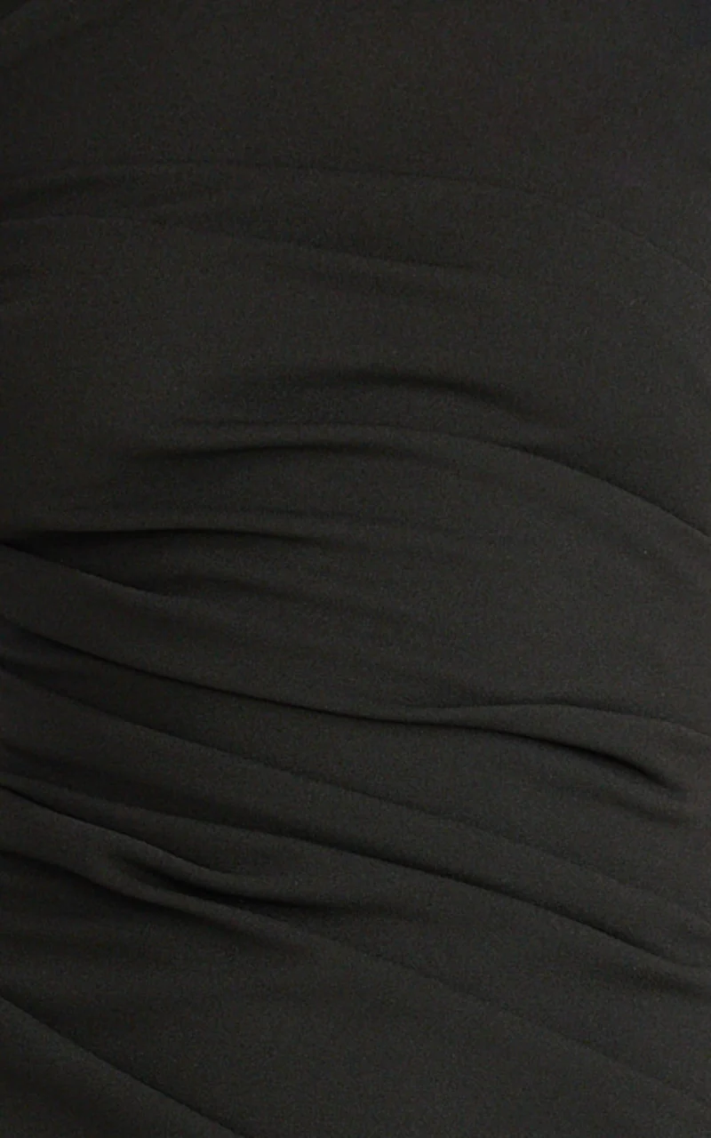 Belle Maxi Dress - Tie Shoulder Detail Dress in Black