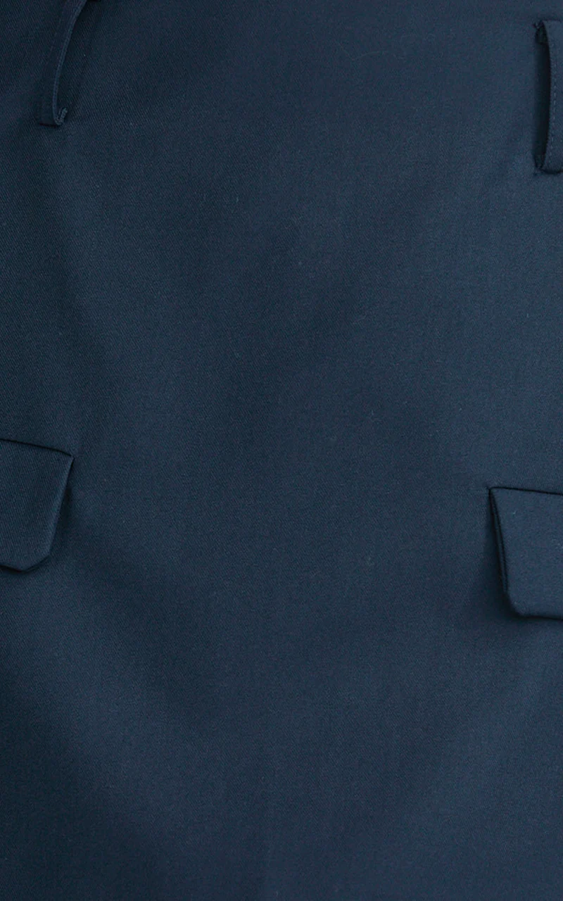 Haidy Skort - Mid Waisted Tailored Mini Skort in Navy