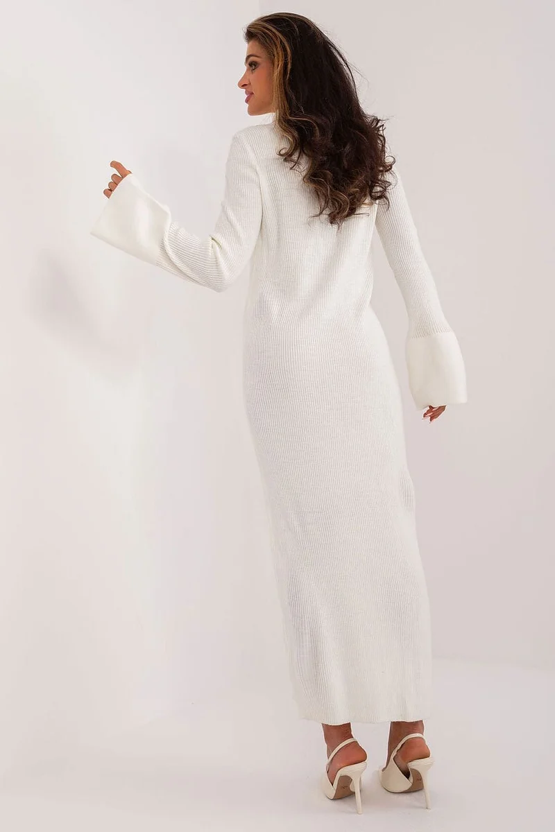 Robe chemise blanche fendue longue